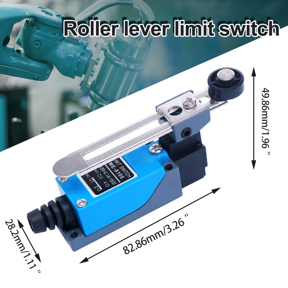 2 Stück Hebel mit Rolle verstellbar Arduino Endschalter NC-NO CNC Fräsmaschin... - Bild 2 von 4