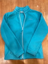 Columbia Zip Up Fleece Jacket Size Youth L Teal