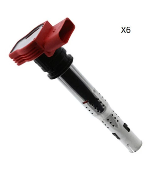 Set of 6 Ignition Coil With Spark Plug Connector for Porsche Cayenne 2011-2017 - Image 3 of 4