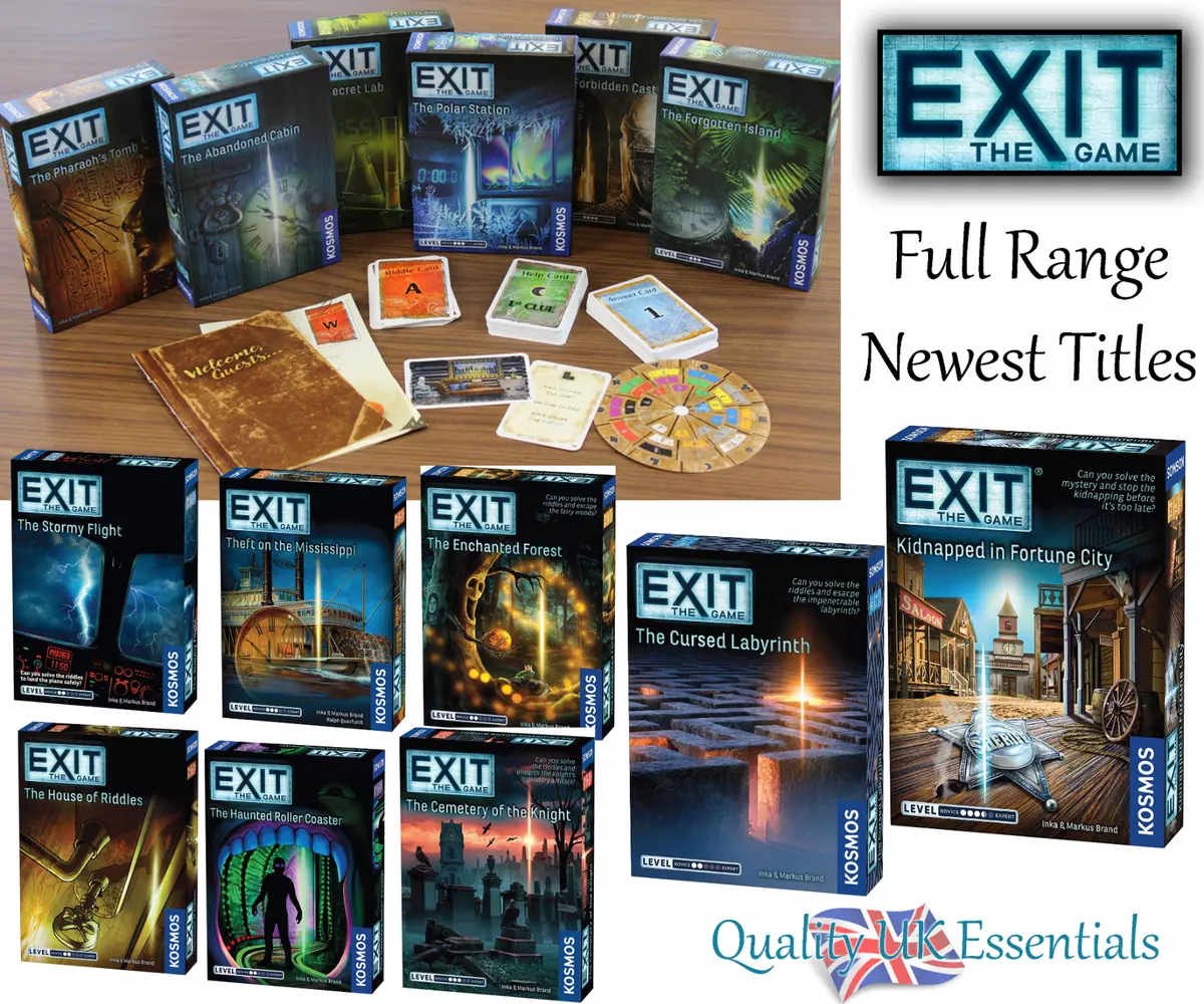 EXiT: Escape Room Card Game - Full Range of EXiT Games - New Titles for  2022