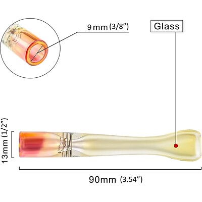 Dr. Watson - Glass Holder for Handmade Cigarettes, Roll-Ups , Set of 2