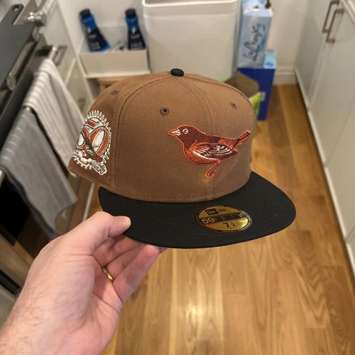 7 3/8 - Hat Club Baltimore Orioles Brownstone Pack New Era Fitted