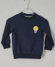 NWT NEW Fendi boys navy bulb embroidered logo sweatshirt 2y JMH017