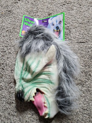 NEW Rubies Silver Wolf Werewolf Halloween Mask H1