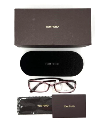 Authentic TOM FORD TF5206 071 Purple Demo Lens Eyeglasses  display picture 1