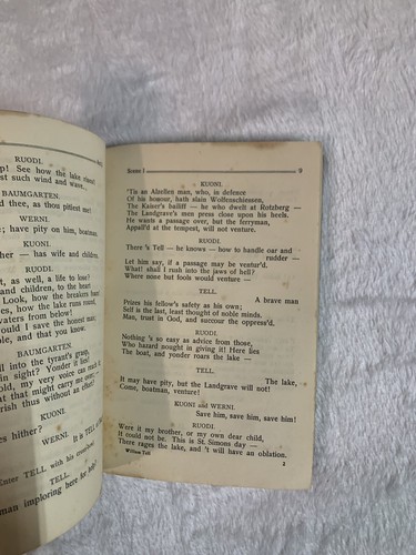 VTG Willam Tell By Friedrich Schiller Play For Open Air Performances Book - Picture 11 of 14