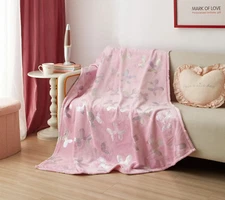 Way To Celebrate Balloon Dogs Plush Throw Blanket 50in x 60in