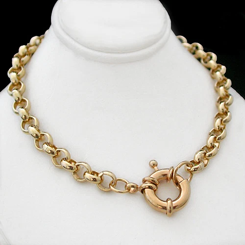 NEW 6mm BELCHER LINK 14K GOLD GL 16