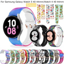Printed Silicone Watch Band Strap For Samsung Galaxy Watch 5 40/44mm 5 Pro 45mm