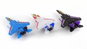 Mini G1 F15 Team Decepticons Starscream Thundercracker Skywarp 4/" Action Figure