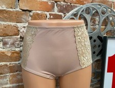 Breezies Nude Beige Soft Support Lace Inset Brief Panties New