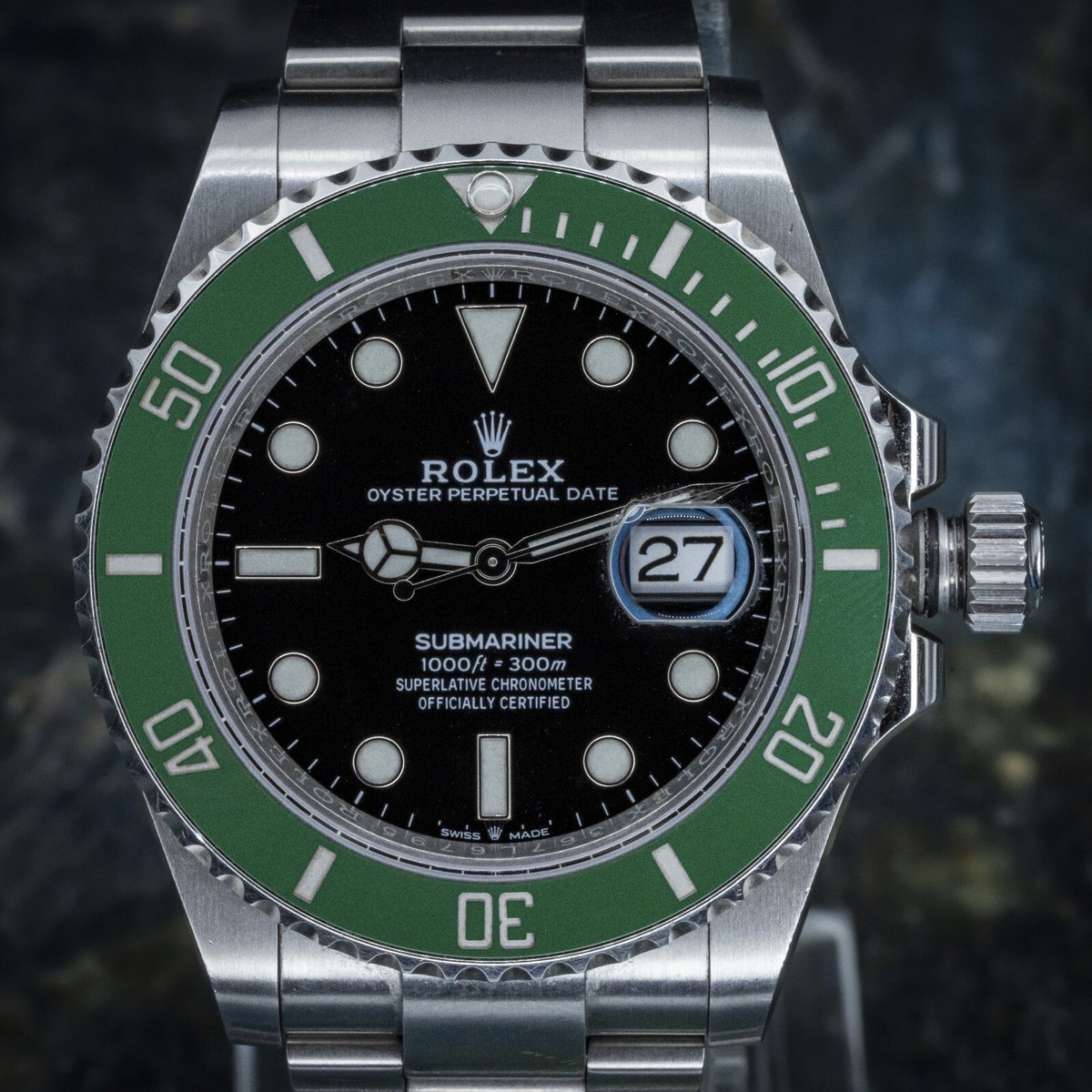 Rolex Submariner 126610LV Starbucks Silver Oyster Bracelet with Rolex Submariner 126610LV Starbucks Silver Oyster Bracelet with