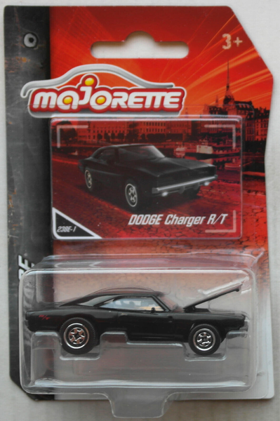 Majorette Vintage Dodge Charger R/T Schwarz Neu/Ovp Oldtimer Auto Klassiker Car-image
