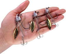 5pcs Walleye Fishing Jig Hook Underspin For Trout Bass Crappie Fishing Hook Lure