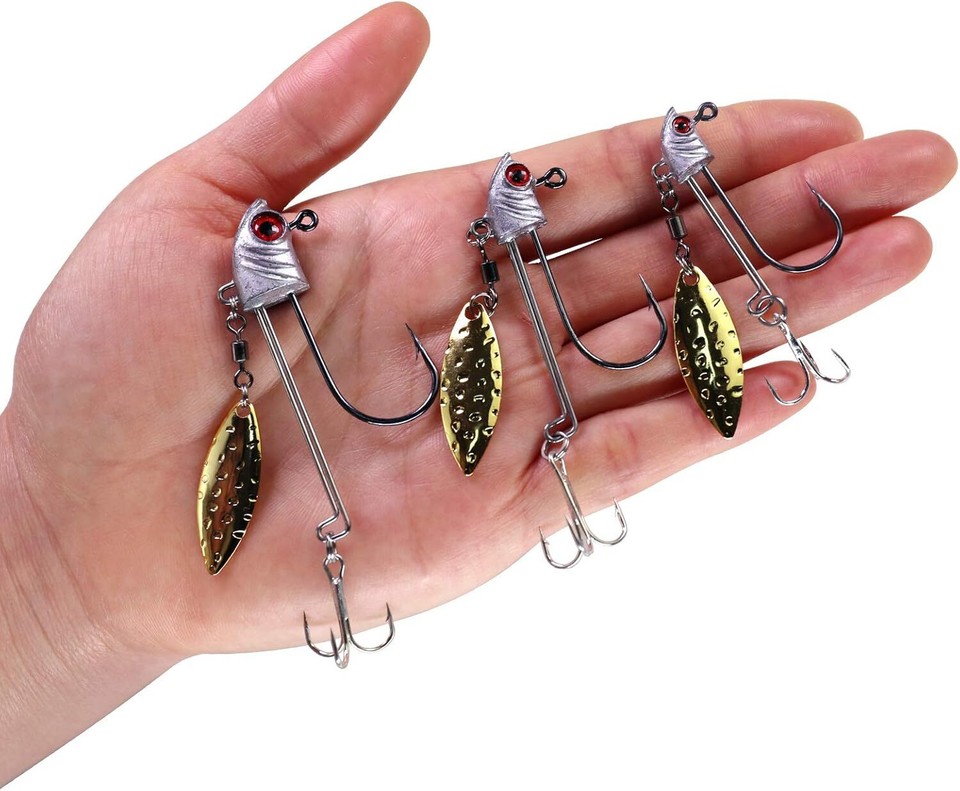 Rockible Wolfram Jig-Kopffliegen – 5 Stück, Nymphe Mit Barbless-Haken, 0,9 Cm, Metall – Für Forelle & Barsch – Ideal Für Fliegenfischen & Nymphenangeln