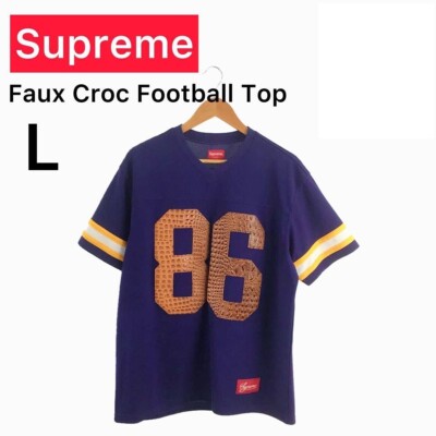 Supreme T-Shirt SS22 Faux Croc Football Jersey Color Purple Supreme T-Shirt SS22 Faux Croc Football Jersey Color Purple