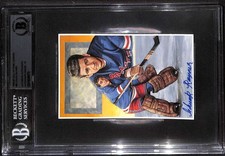 1992-96 Legends Of Hockey 80 Chuck Rayner HOF  BGS Auto 10 Autograph BAS B102362