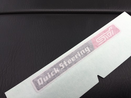 Genuine Subaru STI Quick Steering Rack Sticker Decal Impreza WRX 91572FE000 - Picture 2 of 8