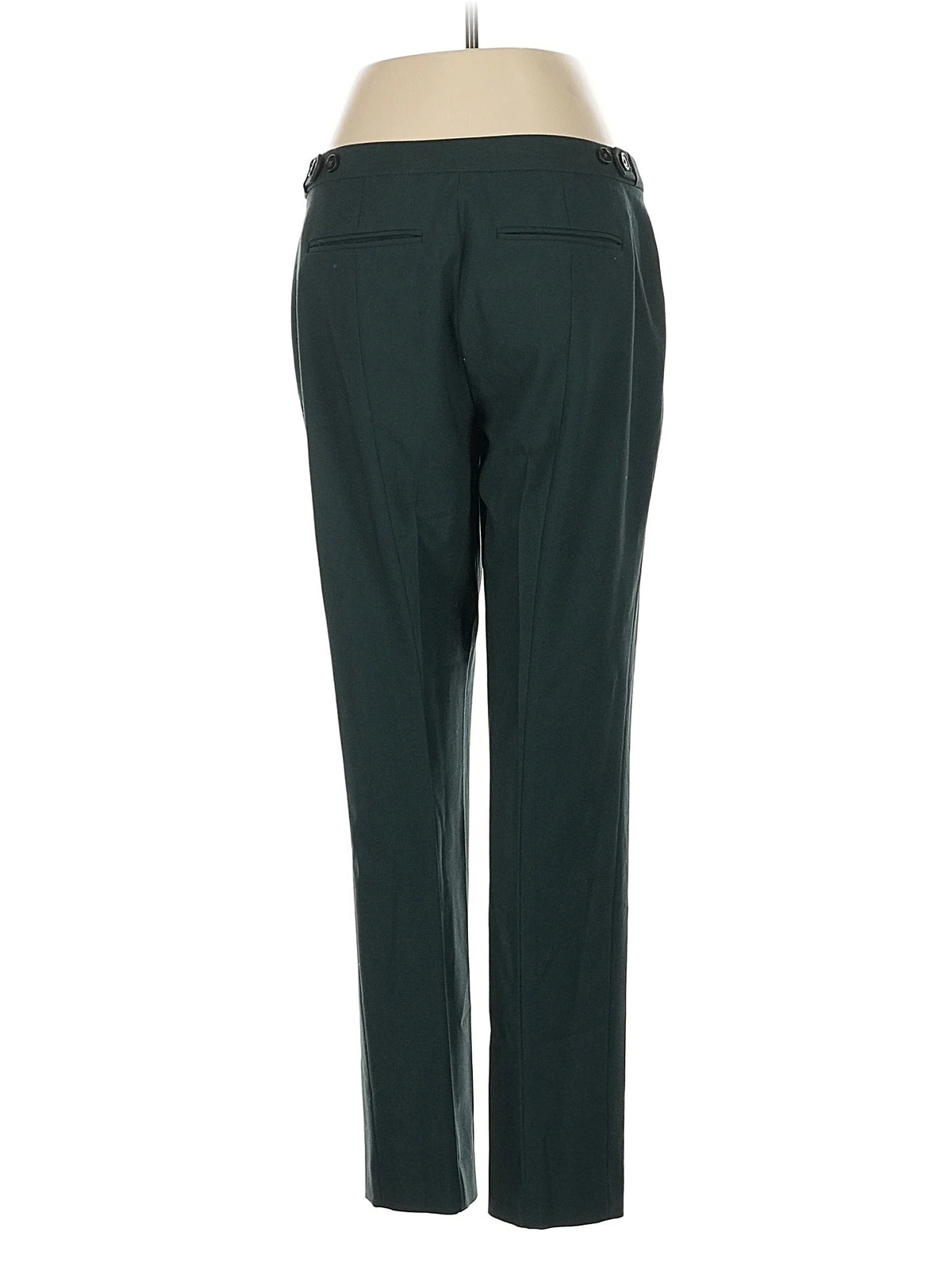 Calvin Klein Women Green Dress Pants 8 Petites thumbnail 2