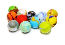 ACTIVITYYA Set of 12 Glass Shooter Marbles - Size 7/8-inch 22mm - Marble Game...