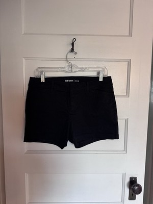 Old Navy Pixie Women's Chino Shorts Black Stretch Size 6 Regular