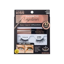 KISS Magnetic Eyeliner & Lash Kit, Entice_02 (Packaging May Vary)