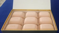 I. Magnin PINK BOUQUET  French-Milled Lanolin Cream Facial Soap - 9 cakes