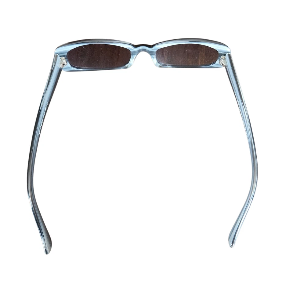 Gafas de sol Salvatore Ferragamo con montura azul y gris lentes ahumadas gafas de sol de verano Foto 2 de 4