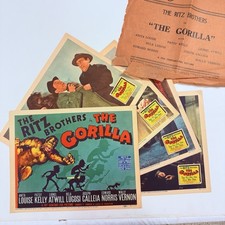 1939 The Gorilla Original 11x14 Lot Of Lobby 5 Cards W/ Title Bela Lugosi Horror