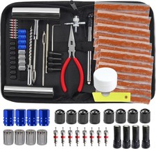 Tire Repair Kit, 68pcs Heavy Duty Tire Plug Kit, Universal Tire Repair Tools