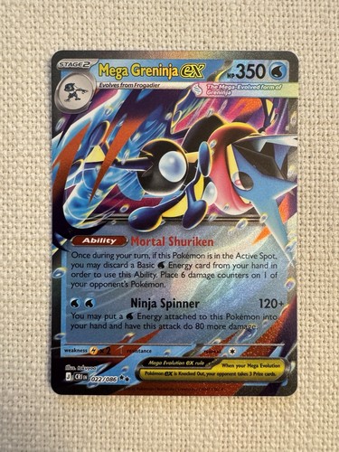 Mega Greninja ex 22/86 Double Rare Pokemon Chaos Rising NM