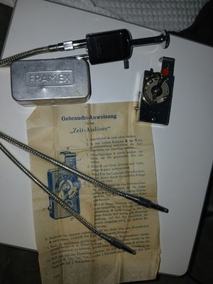 FRAMEX Pentax Mechanical Timer & ASAHI PENTAK DOUBLE Shutter Cable [SUPER RARE ]