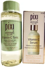 Pixi Skintreats Vitamin C Tonic Toner & Serum Brightening Concentrate Set