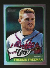 2014 Topps Heritage Chrome Freddie Freeman Braves #148 Refractor Rare Sp 138/565