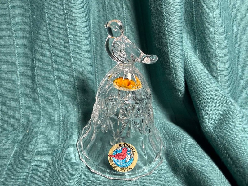 3 inch Hofbauer crystal bird bell