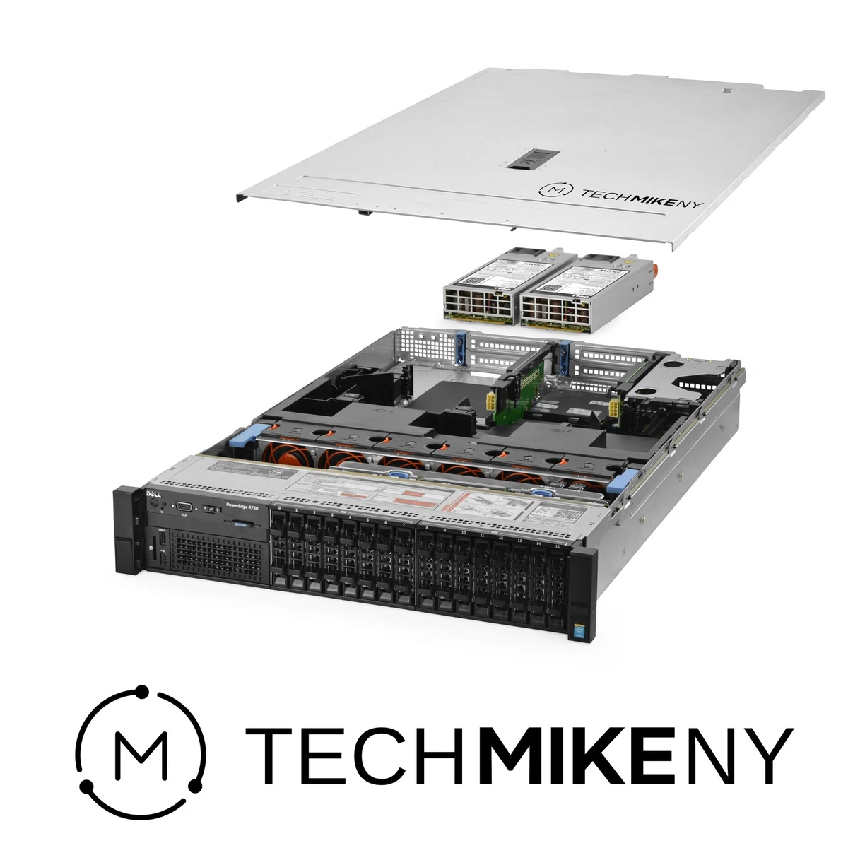 StrongIT Dell PowerEdge R730XD Server | 2X E5-2650 V3 2.3GHz = 20 Cores 128gb H730 12x Trays