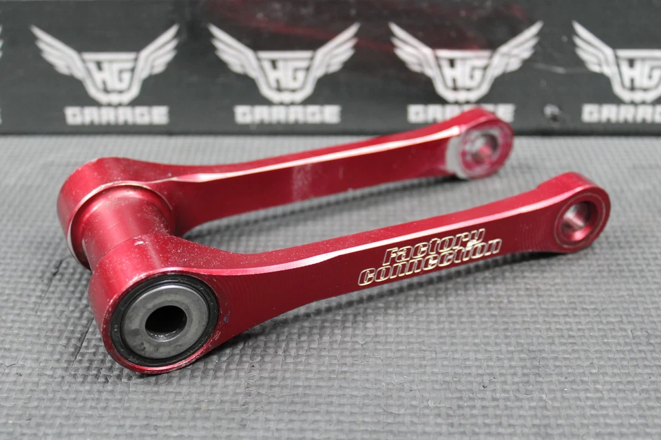 Honda CRF250R CRF450R 2012 conexión de fábrica billet rojo amortiguador basculante acoplamiento Foto 2 de 4