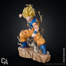 Goku - Unpainted Model Kit - 3D Printed Resin Figure - 1-10 Scale