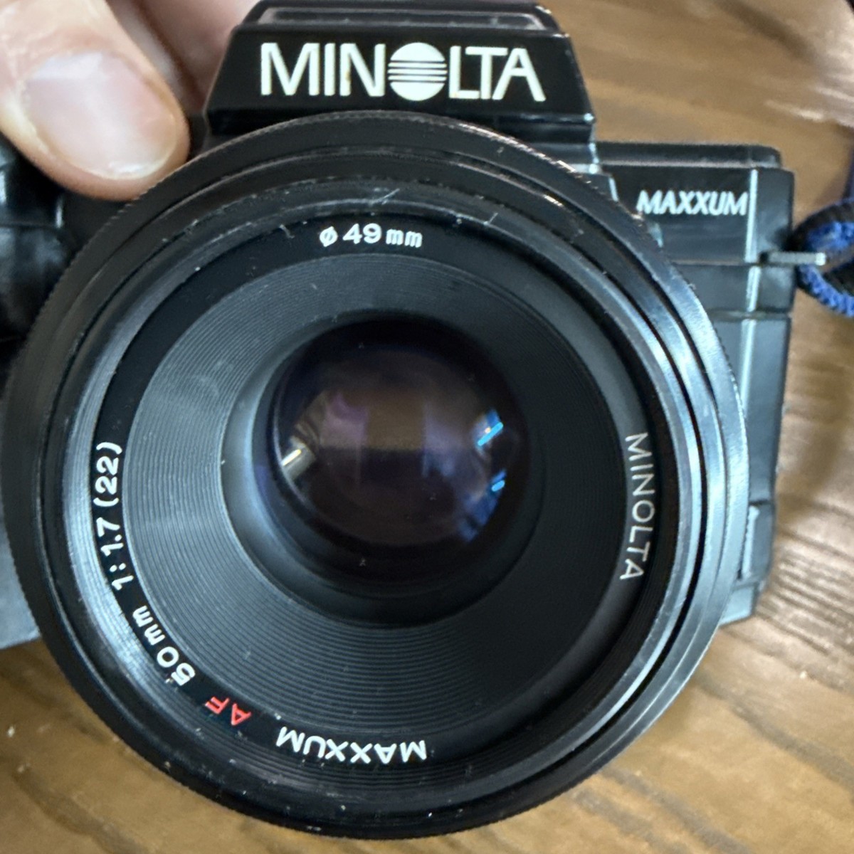 Minolta 7000 AF 28mm F2.8 Lens 49mm Maxxum Camera, with two more