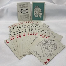 Vintage, 1950's Cheer Up Playing Cards, 1 Deck , No Box.