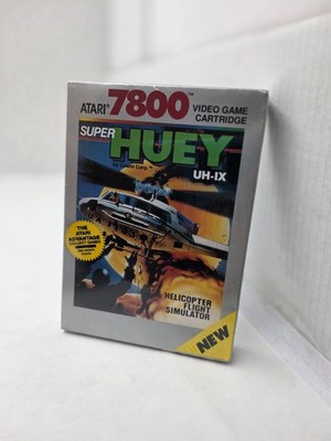 NEW SEALED SUPER HUEY UH-1X PAL GAME FOR ATARI 7800 + 2600 + PLUS #C20