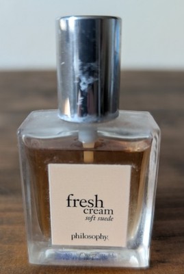 Philosophy Fresh Cream Soft Suede Velvety Fragrance Sweet Scent Bottle Worn, New