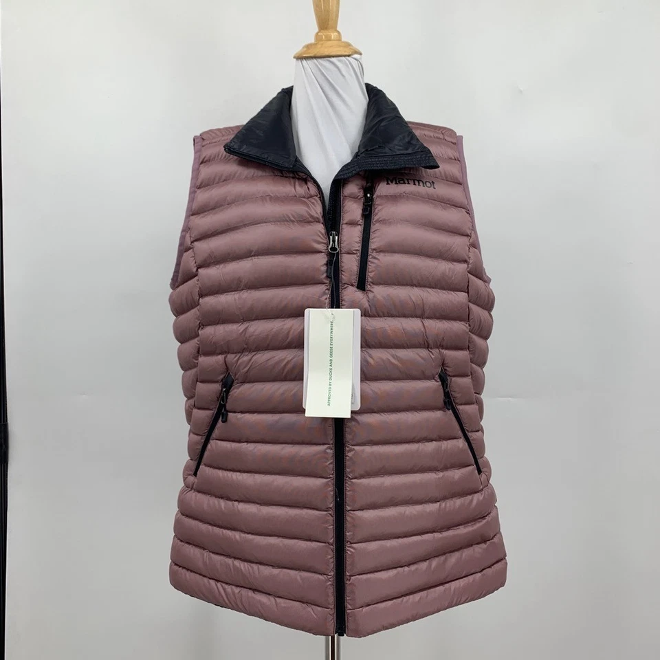 Marmot Vest Womens XL Extra Large Plum Featherless Avant Puffer Thinsulate Zip - Image 2 of 4