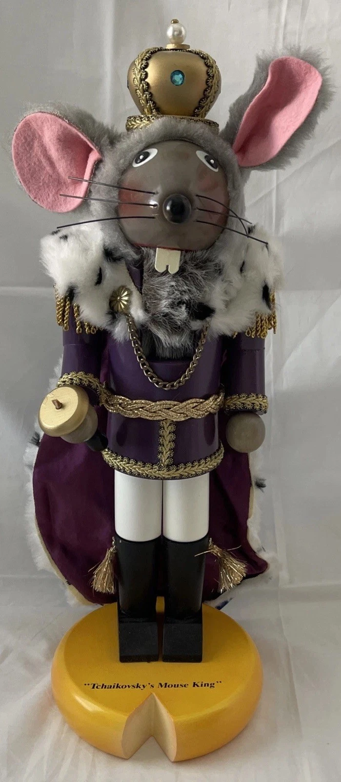 Signed Steinbach Wooden Nutcracker Tchaikovsky Mouse King LIMITED EDITION 17”