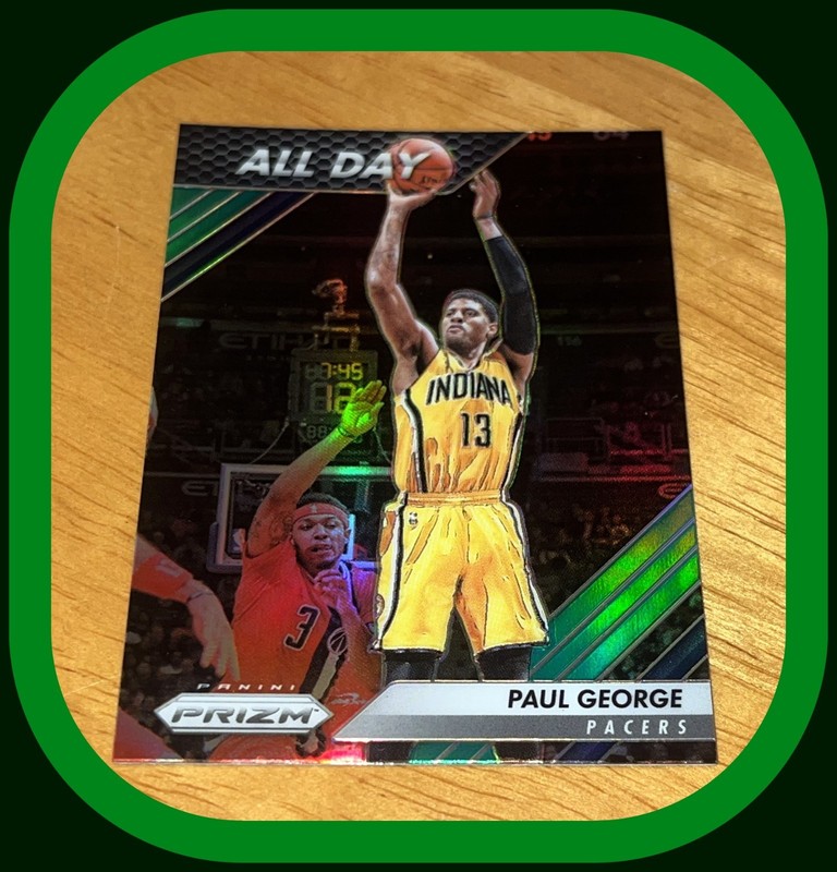 Indiana Pacers Paul George 2016-17 Panini Green Prizm All Day #8 NMMT Condition