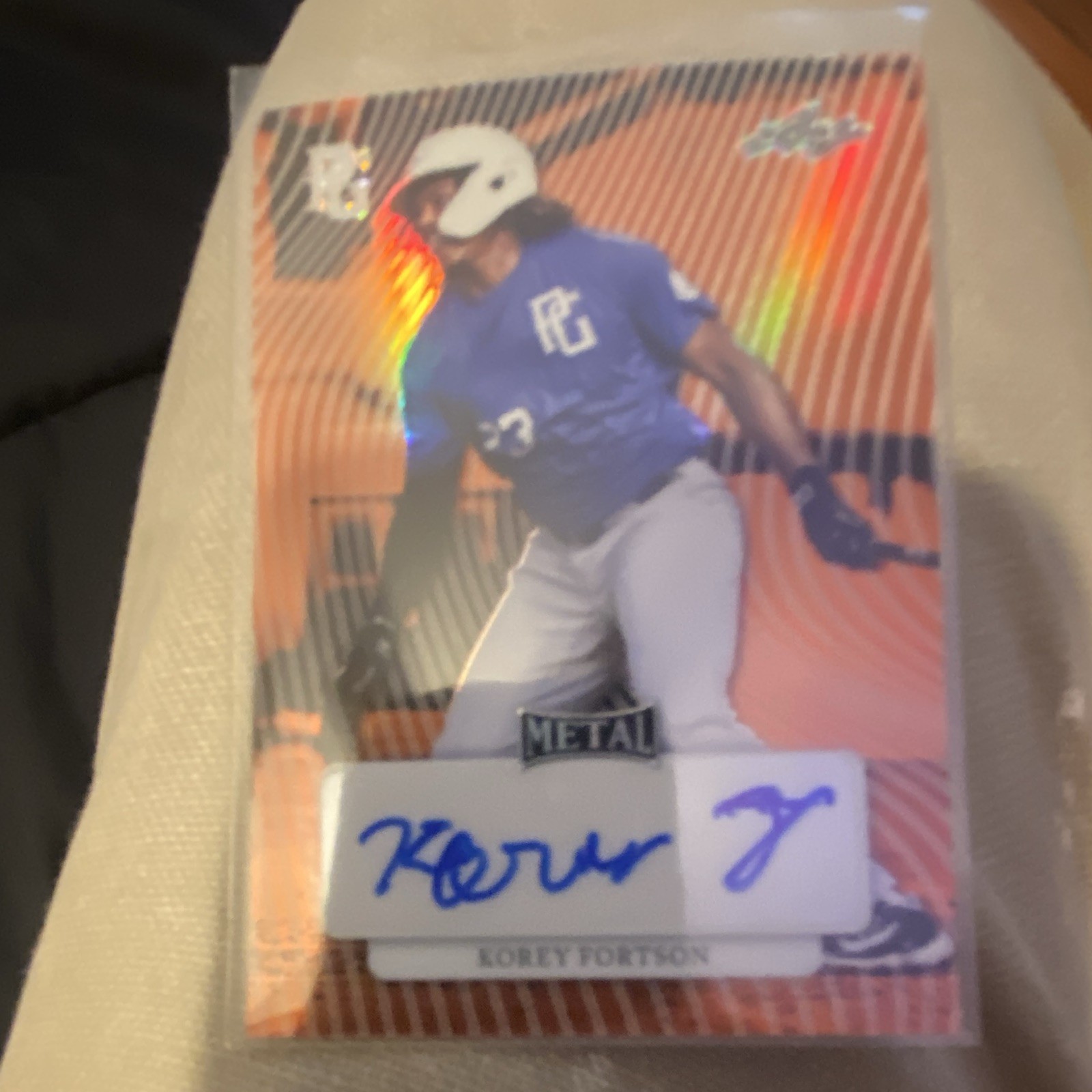 Leaf 2023 Perfect Game National Showcase Korey Fortson Gators Metal Auto 1/1
