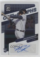 2022 Panini Donruss Optic Optigraphs Jacob Robson #OG-RO Auto 0ky0