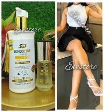 Skin Doctor Paris ORGANIC Glow Lotion &  Ultra Radiance Serum AUTHENTIC 