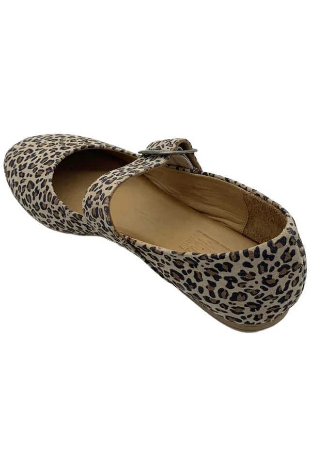 Sapatilhas femininas Miz Mooz de couro Mary Jane Kaity Leopard - Imagem 3 de 3