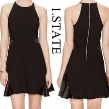 1. State NWT Midnight Soiree Dress Black Sleeveless LBD little black dress XS